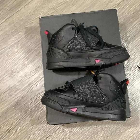Jordan 881565-009 Infants and Toddler Son of GT Black Hyper Pink size 7C - Picture 3 of 9